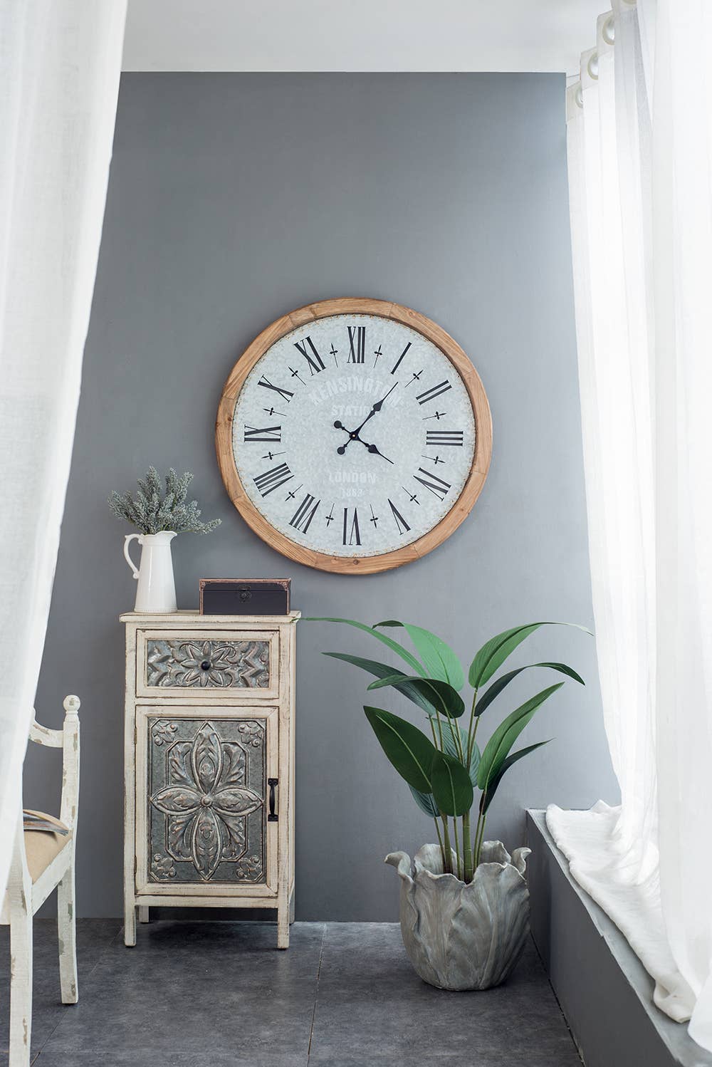 A&B Home Group Inc. - Venta al por mayor Relojes de pared - Reloj de Pared Rústico Kensington de 32,5"1