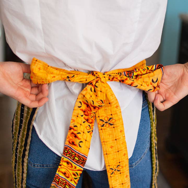 Asha Project - Wholesale Apron - Kantha Apron1