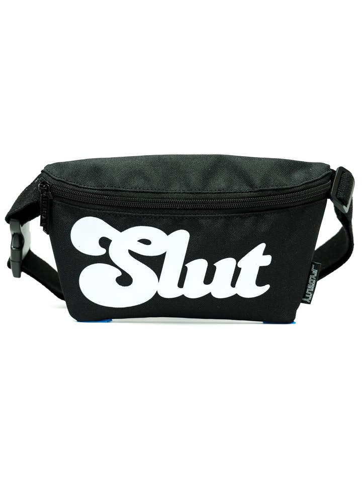 83033: Riñonera | Slim | WERDS SLUT en blanco y negro para venta al por mayor de Fydelity