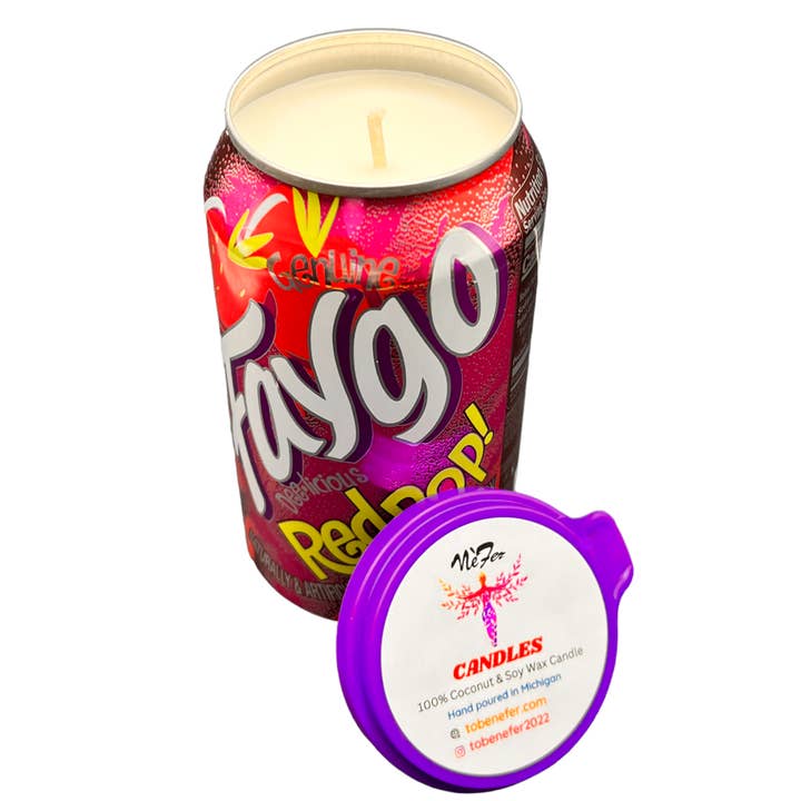 Nefer Designer Candles & Home Decor – Großhandel Geschenkkerze – Faygo Red Pop Soja-Kerze 1