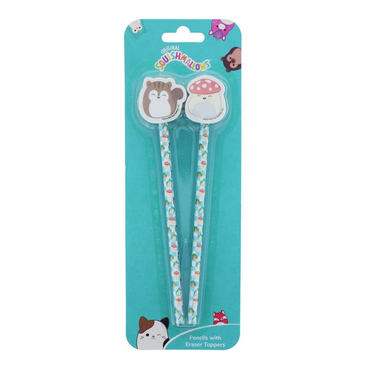 Blueprint Collections – wholesale Pencil – Squishmallows Cottage Pencil & Eraser Toppers