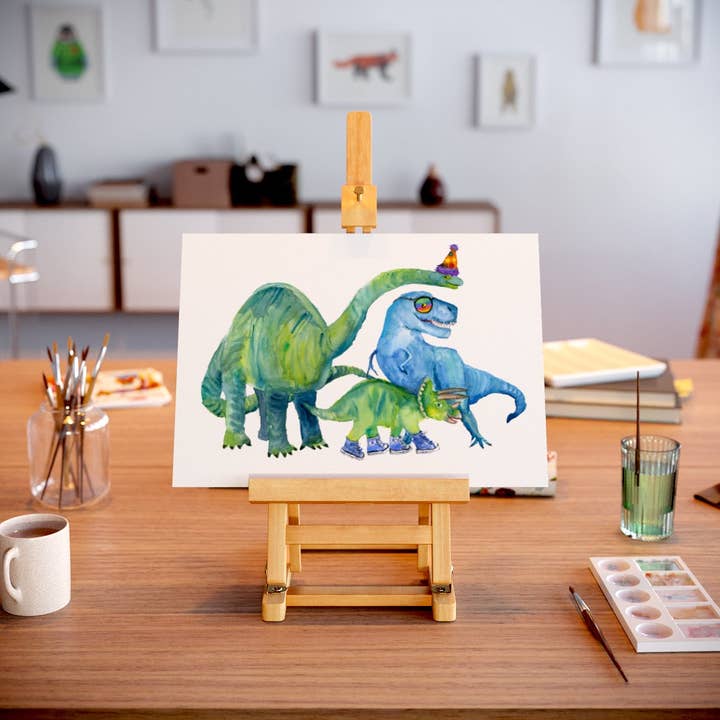 Rosie Webb illustrations - Wholesale Art Print - GP0050 - Dino Party Giclée Print2