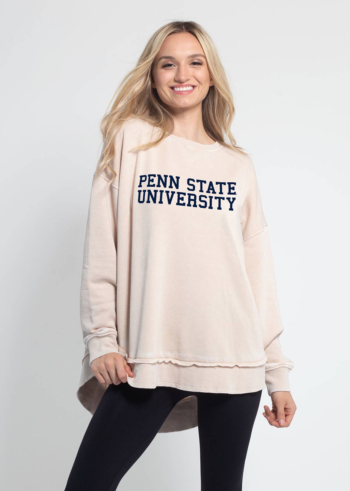 chicka-d - Wholesale Graphic Sweatshirt - Women's - BIG TEN Burnout Campus Pullover8