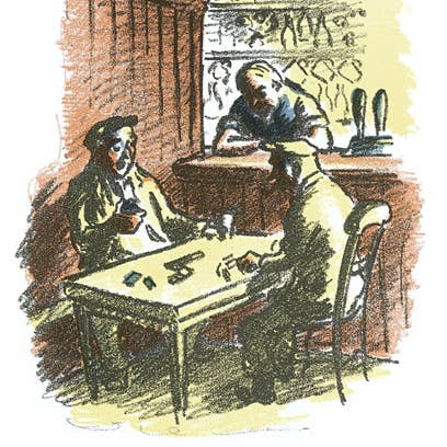 ARDIZZONE, EDWARD – DOMINO PLAYERS for wholesale by Bookroom Art Press