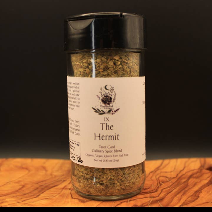 Dahlia's Enchanted Kitchen - Wholesale Dried Spice Mix - The Hermit - Tarot Card Culinary Spice Blend3