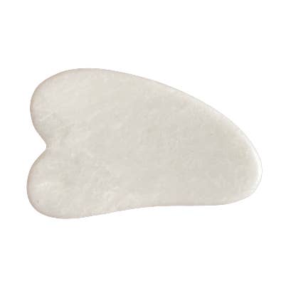 Giada bianca Gua Sha per la vendita all'ingrosso da parte di Melusine Paris