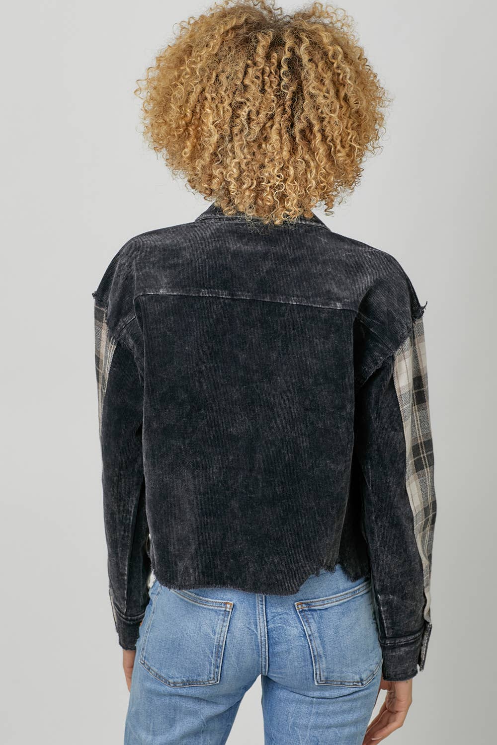 Mystree - Venta al por mayor Chaqueta - Mujer - Chaqueta de pana a cuadros 60304 9