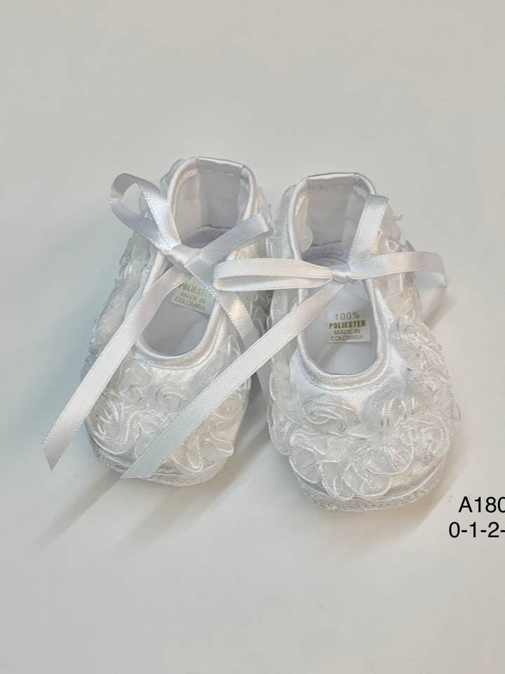 A180 Ruffled Baby Shoes for wholesale by Will'beth