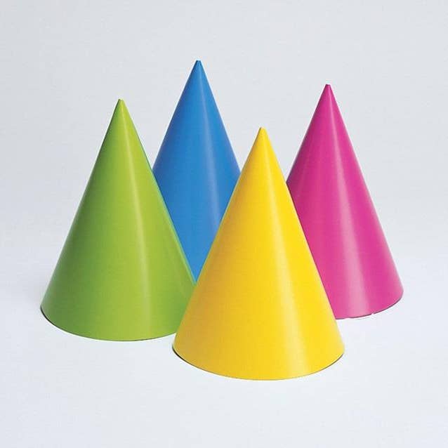 Chapéus de festa em cores variadas neon, caixa com 96 por atacado de KT Supply