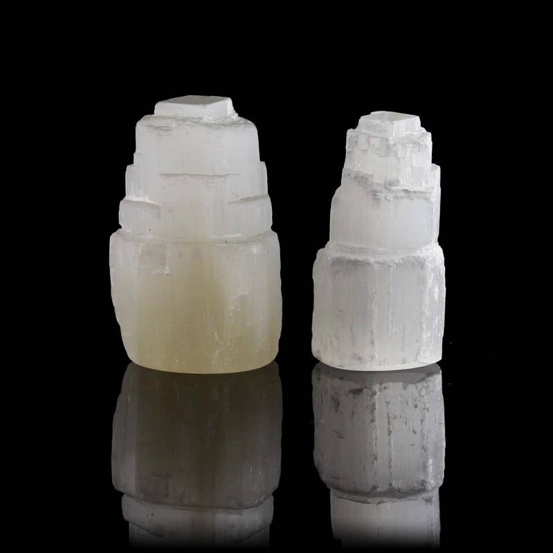 UniArt - Vendita all'ingrosso Pietra/cristallo spirituale - Torre di Selenite Grezza Intagliata per Feng Shui2