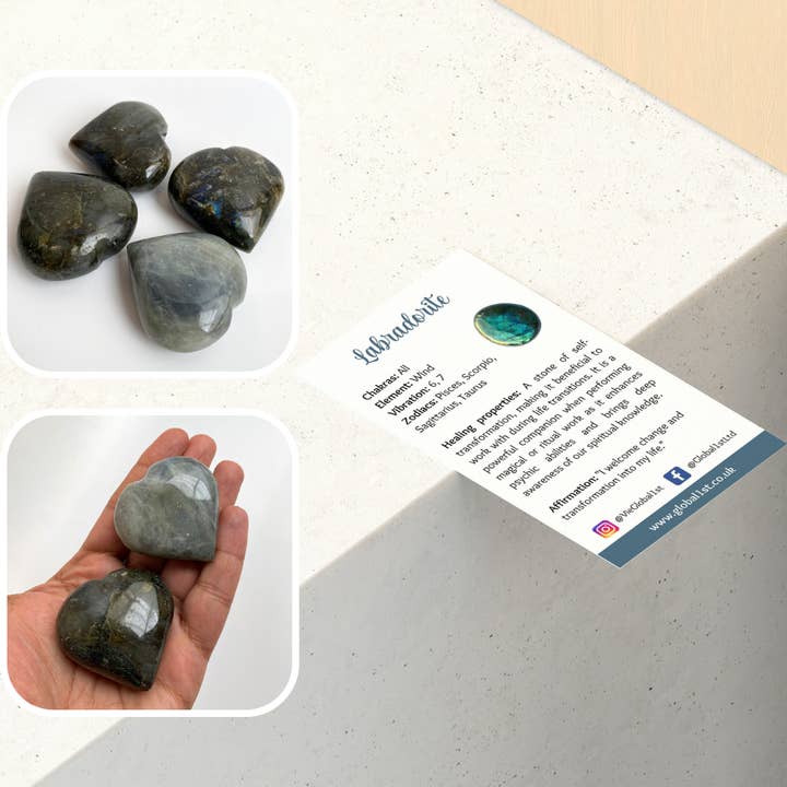 VIE – wholesale Spiritual stone/crystal – Crystal Heart, 5-7cm14