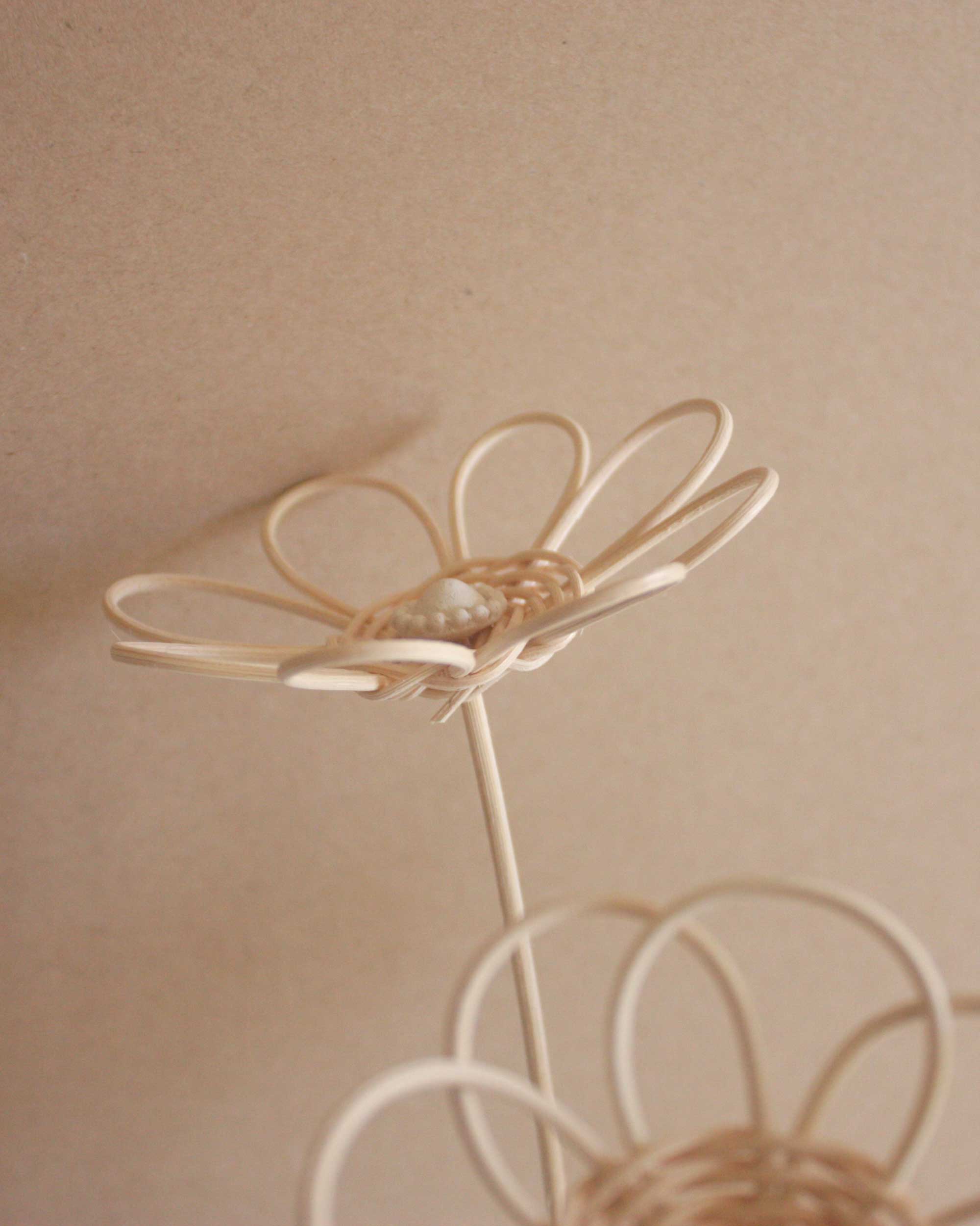 ateliersolelh - Vente Fleurs artificielles - Fleur en rotin avec tige7