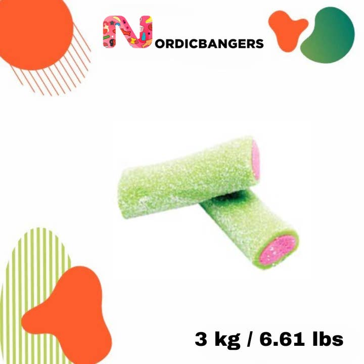 Nordicbangers - Swedish Candy Supply - Wholesale Gummy - VIDAL XL Sour Watermelon 3kg Swedish Candy