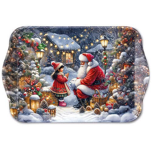 TRAY - Parler au Père Noël (13 x 21 cm) pour la vente par Elegant Gifts