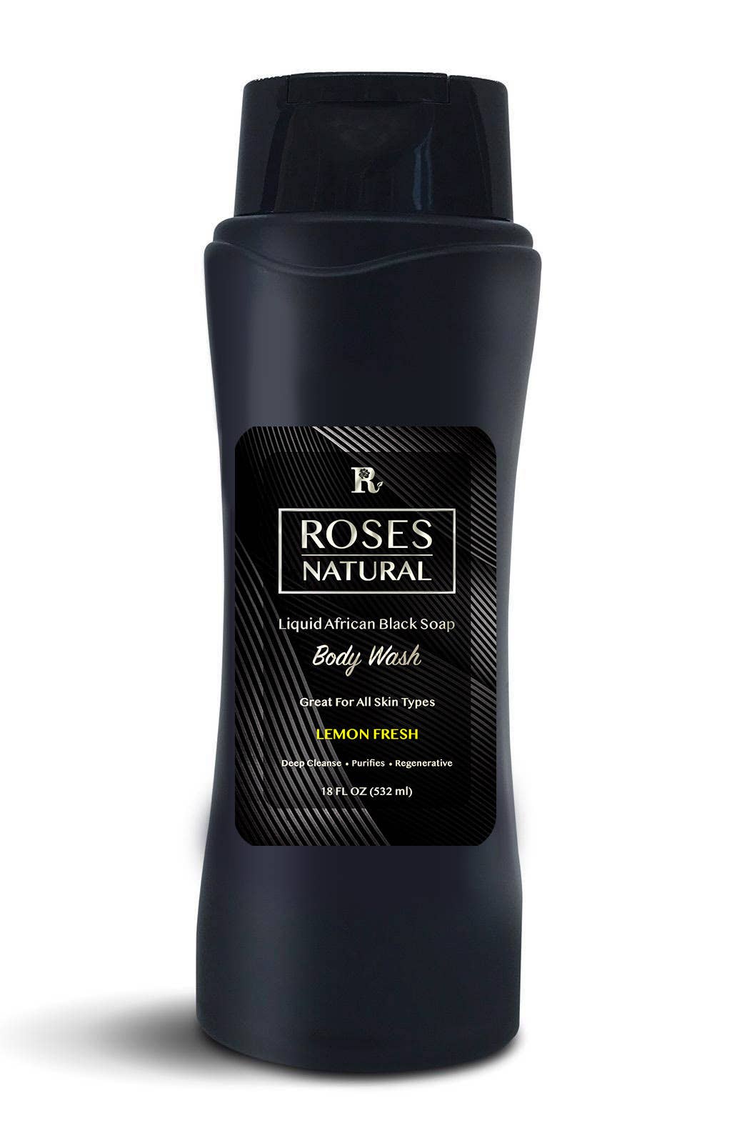 Roses Natural – wholesale Body wash/shower gel – Liquid African Black Soap4