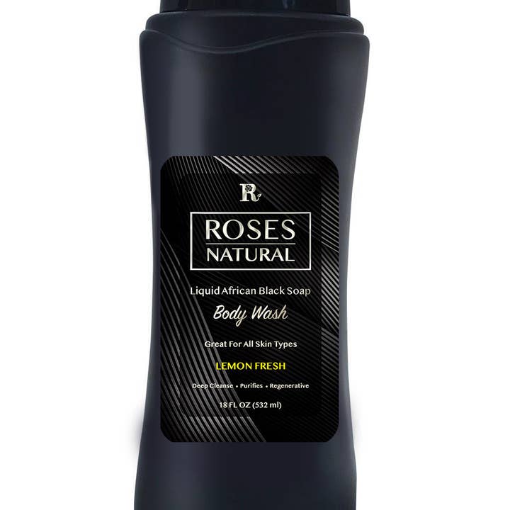 Roses Natural - Venta al por mayor Gel de ducha/baño - Jabón negro africano líquido4