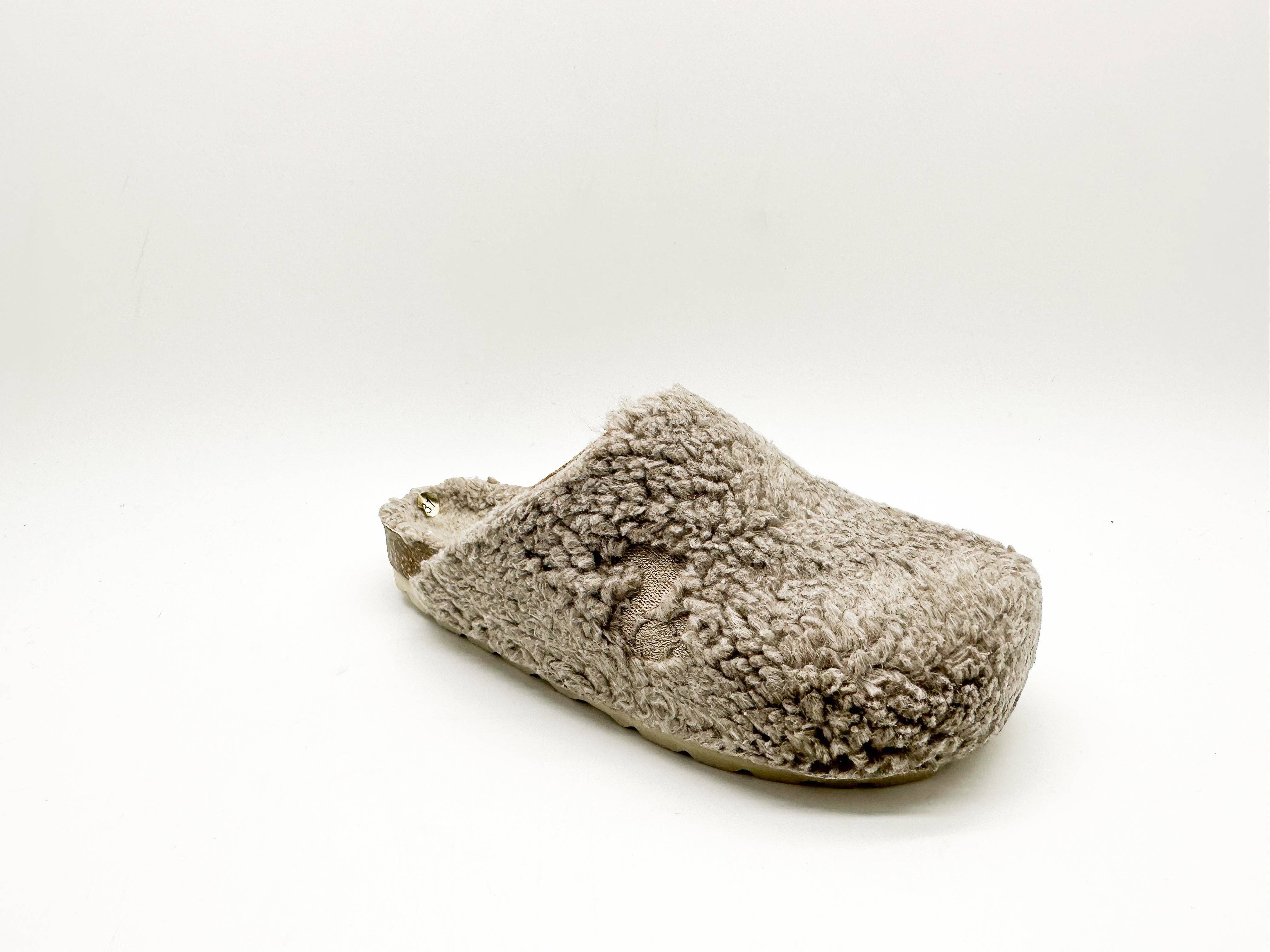 thies - Wholesale Slippers - Kids - thies 1856 ® Kids Organic Teddy Clog taupe1