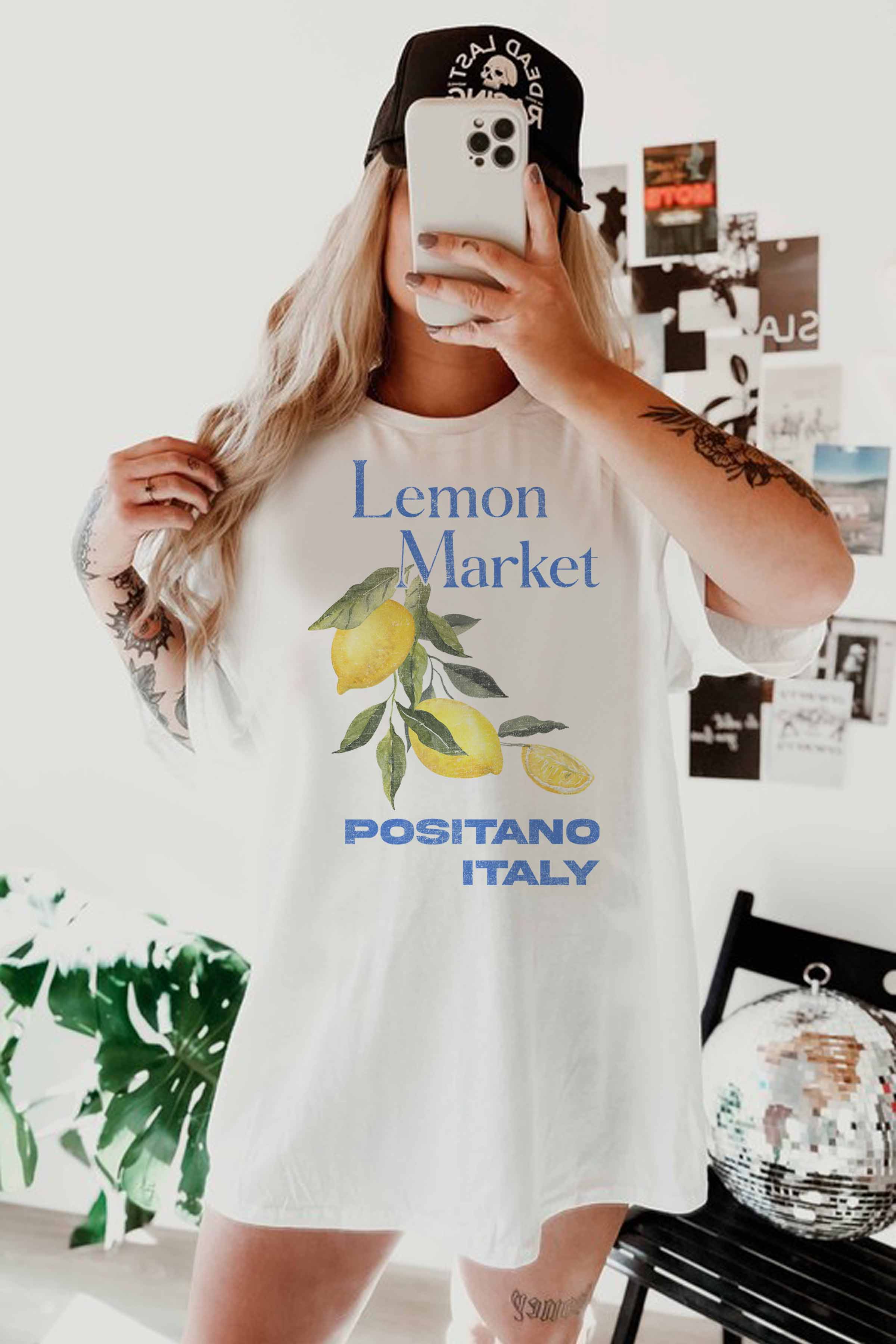 GOOD DAY STREET - Wholesale Tuniek - Dames - GOOD DAY STREET Lemon Market oversized T-shirt2