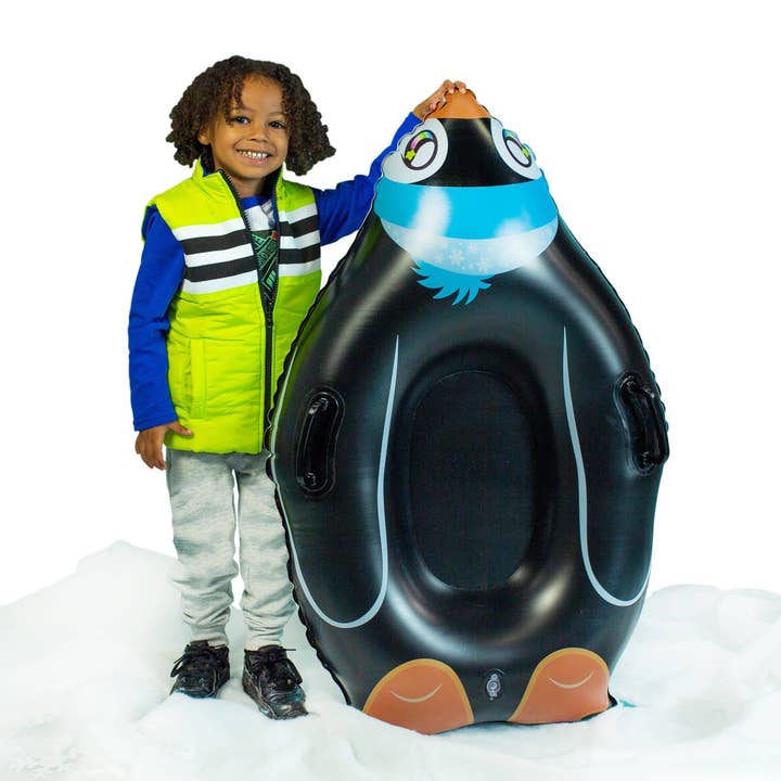 Inflatable Penguin Snow Sled SnowCandy for wholesale by PoolCandy