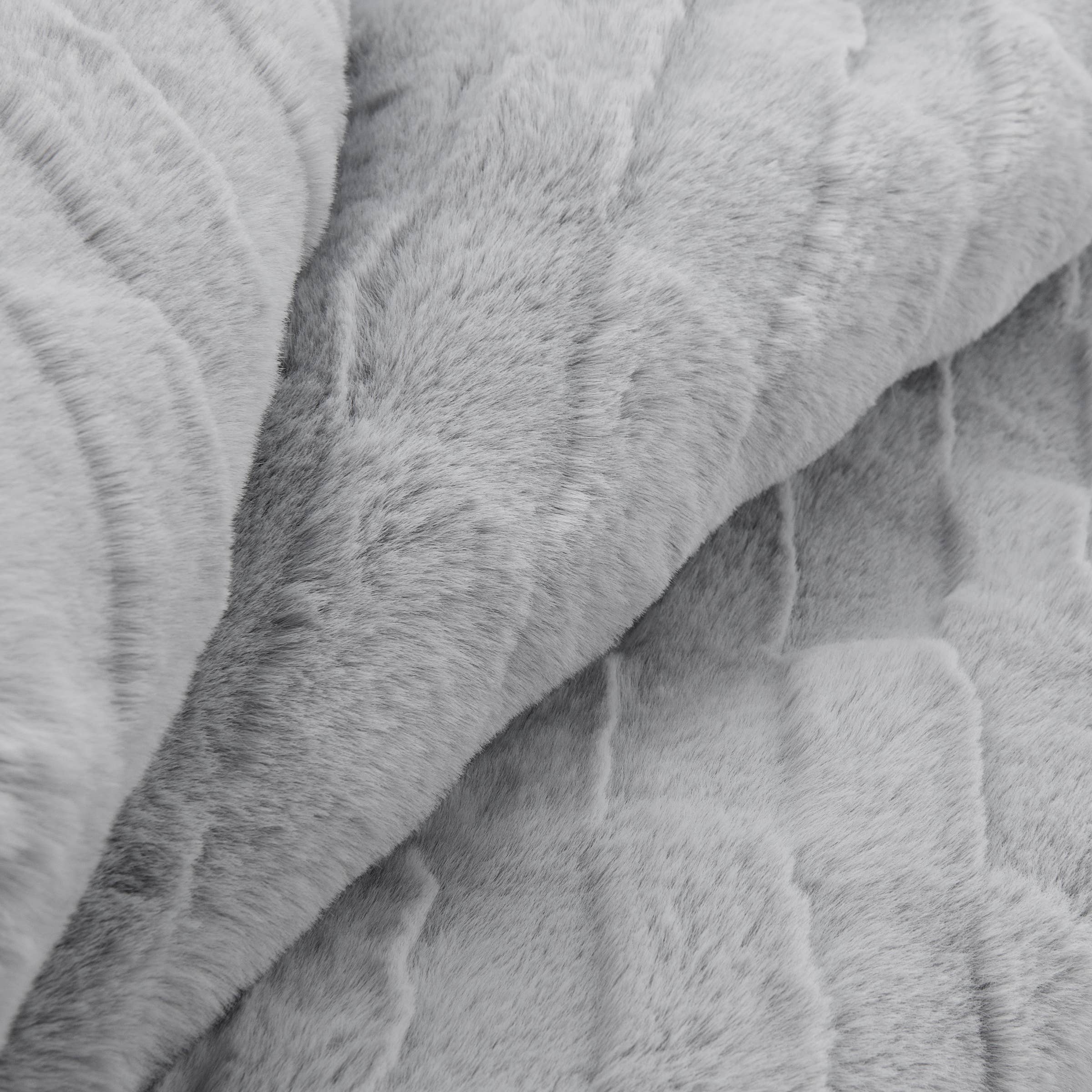 Arkwright Home - Wholesale Throw Blanket - Throw Blanket, Luxe Mink Faux Fur Grey, Gift Box included 6