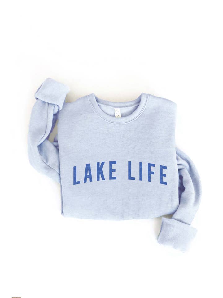 OAT COLLECTIVE - Wholesale Graphic Sweatshirt - Women's - LAKE LIFE Graphic Sweatshirt9