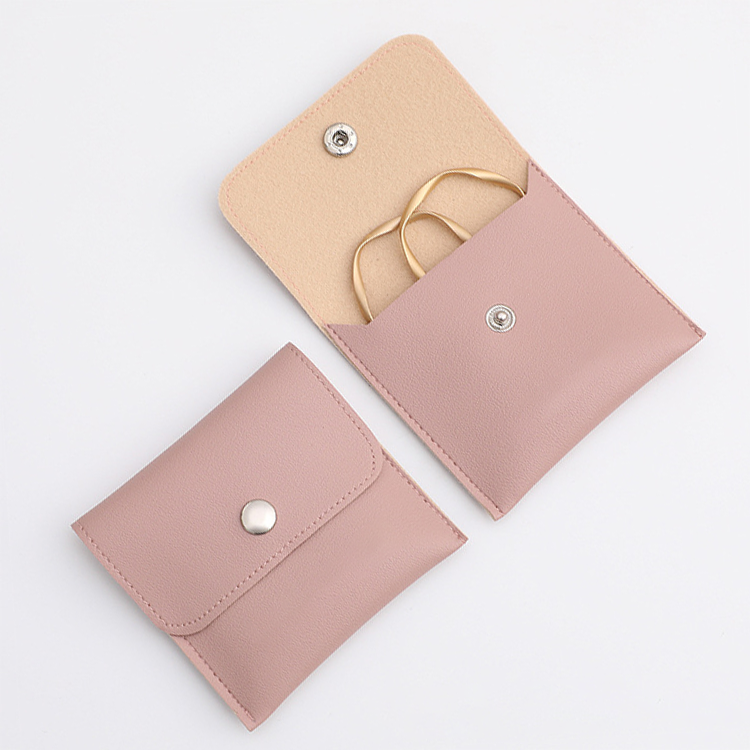 Logo Pouch - Wholesale Jewelry Box/Organizer - Vegan Leather Jewellery Bag - Retail Packs1