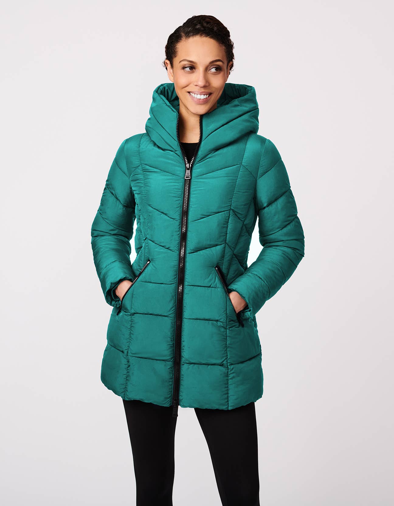 bernardo plus size packable puffer coat