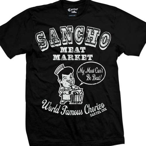 5009-BLACK WHITE | Sancho Meat Market for wholesale by Cartel Ink