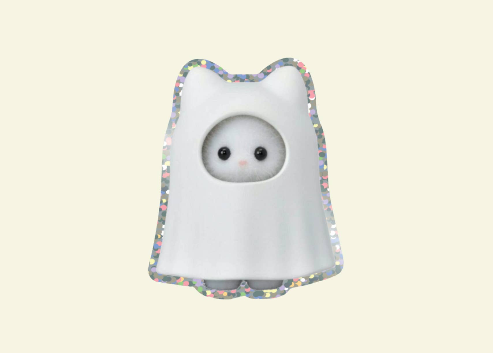 Shellflower - Wholesale Sticker - Ghost Glitter Vinyl Sticker