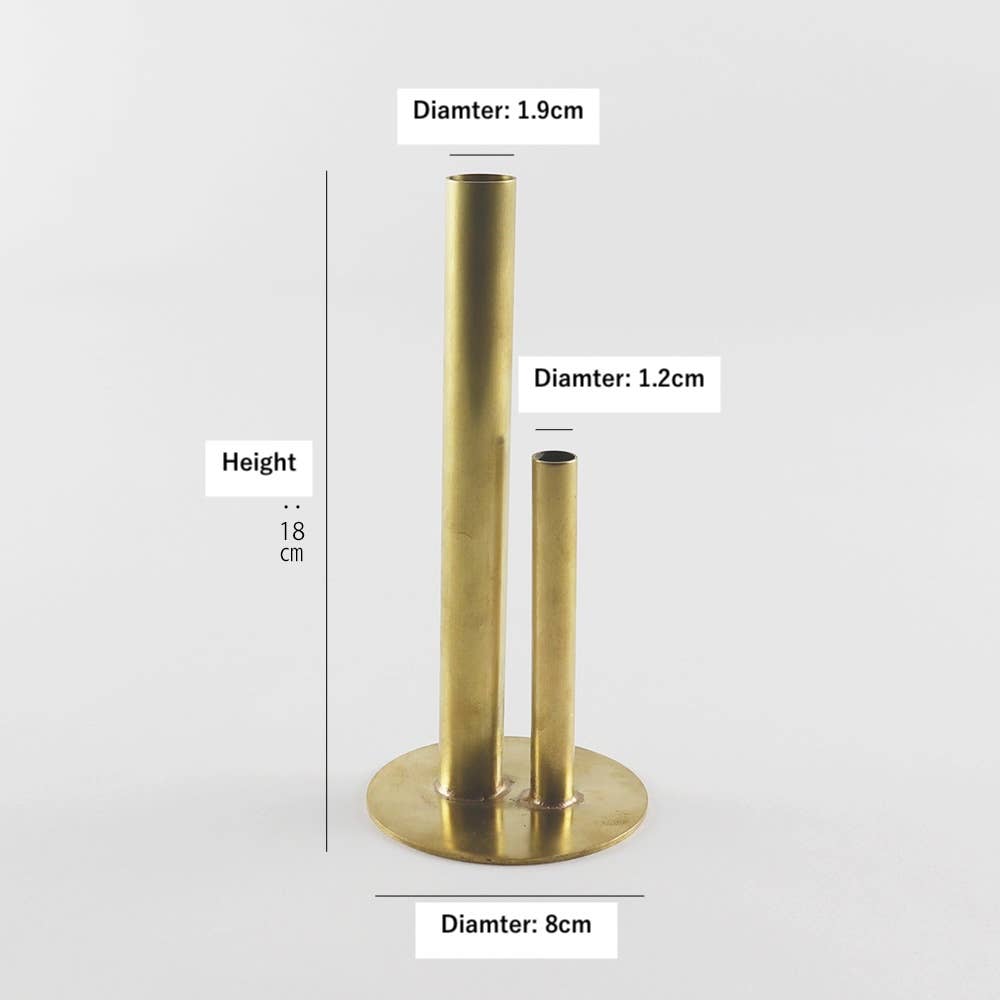shesay - Wholesale Vase - Brass Flower Vase – Multi-Height Cylinders for Small Spaces2