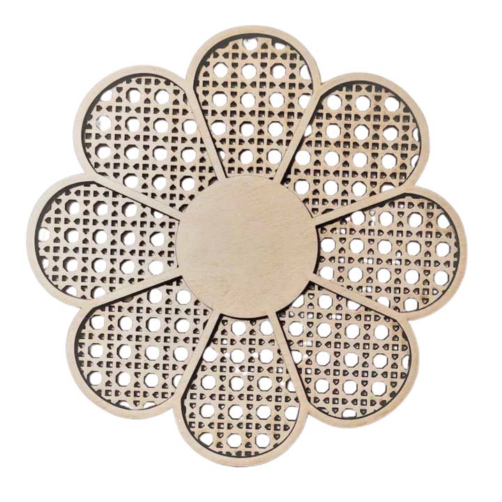 Holzwanddekoration Blume (30 cm) für den Großhandel von Rammelaartje