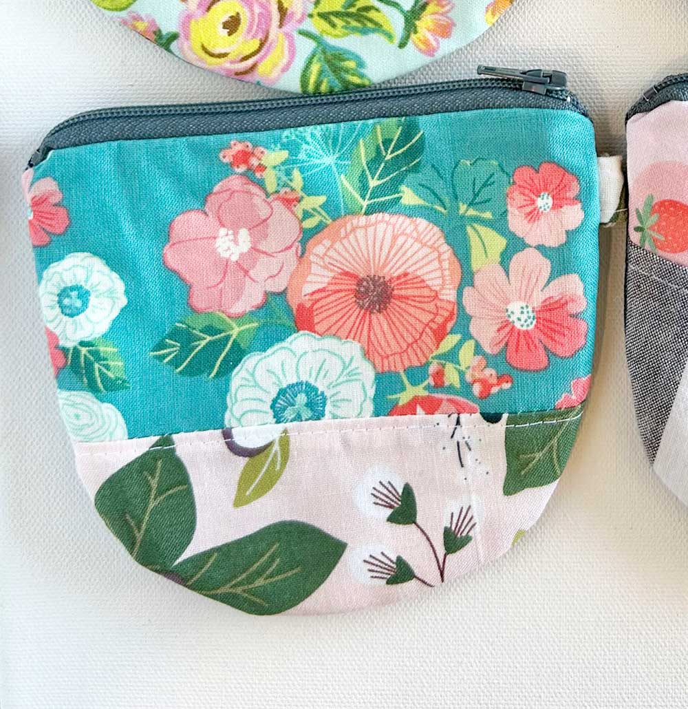 edeenut - Wholesale Coin Purse - Women's - Eco fabric scrap Mix. ROUND ZIPPER BAG Coin Purse Wallet10