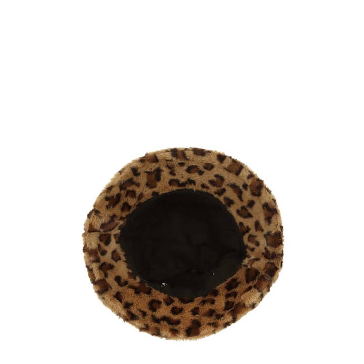 Brun LEOPARD PRINT TRENDY SPAND HAT CH5259 for engroshandel på Faire1