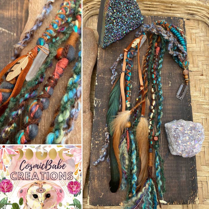 Colgante en forma de hilo bohemio con forma de bosque terroso con forma de hoja para venta al por mayor de Sea Gypsy Designs