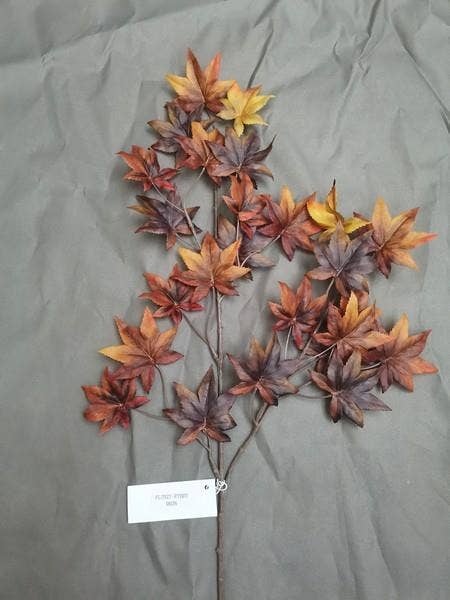 Branche de feuilles d'érable japonais 34" rouille/marron pour la vente par Select Artificials, Inc.
