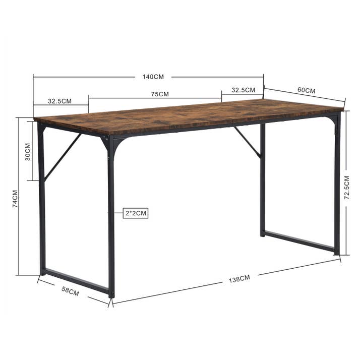 HOMYCASA DESIGN INC - Wholesale Console Table - Industrial Simple Computer Desk For Office Vintage 140CM14