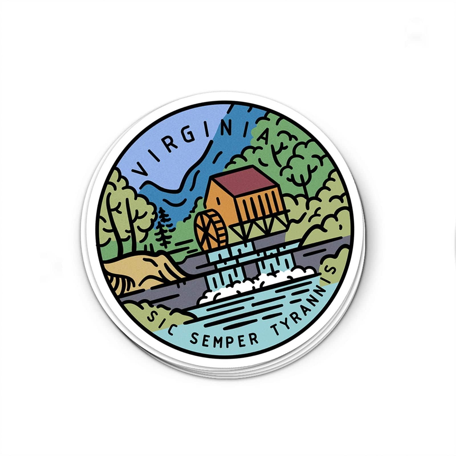 Albion Mercantile Co. - Wholesale Sticker - Virginia Sticker2