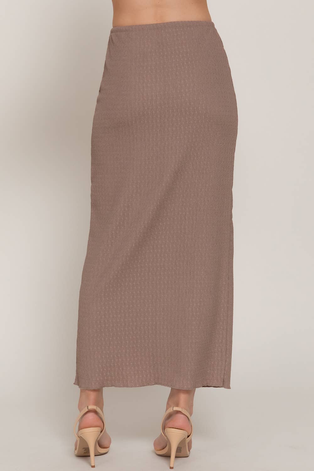 Active Basic | Active USA – wholesale Skirt – Women’s – Adjustable Drawstring Texture Knit Long Skirt1