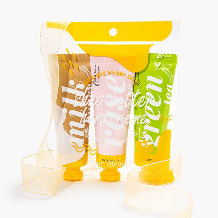 AvryBeauty - Wholesale Hand & Body Lotion - Shea Butter Lotion Trio: Milk & Honey, Rose & Green Tea0