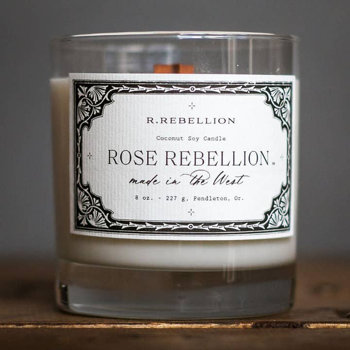 Vela Rose Rebellion de 8 onzas para venta al por mayor de R. Rebellion