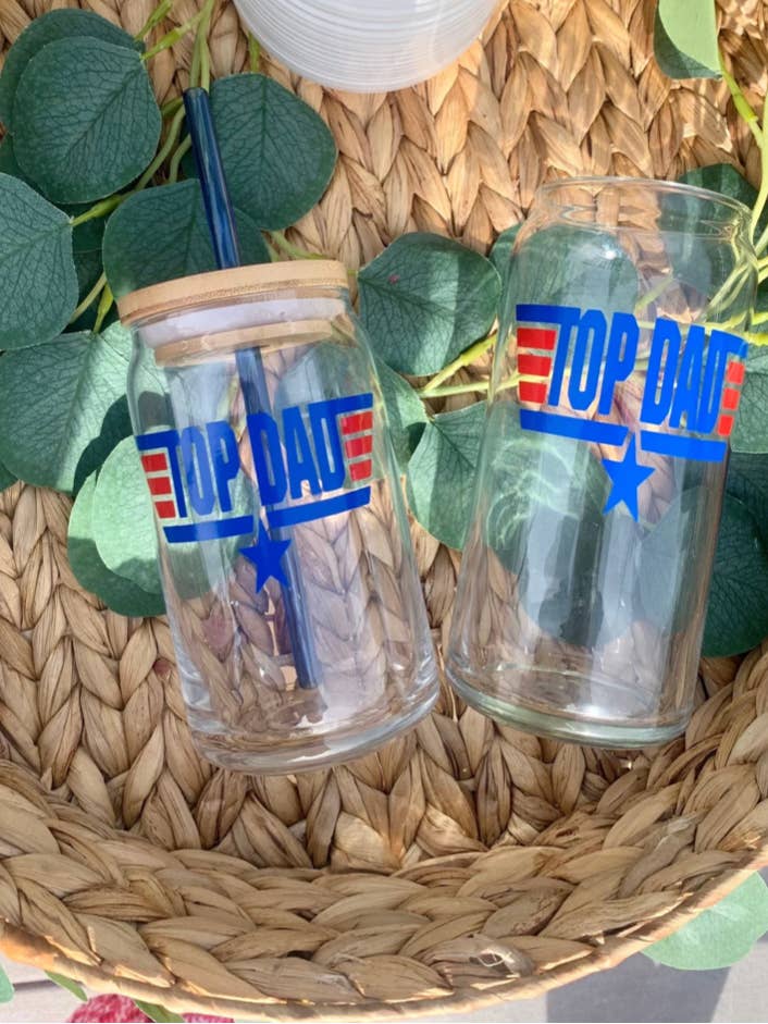 Top Dad Bierdose Glas, Libbey Glass 16oz 20oz für den Großhandel von Bonita Bella Creations