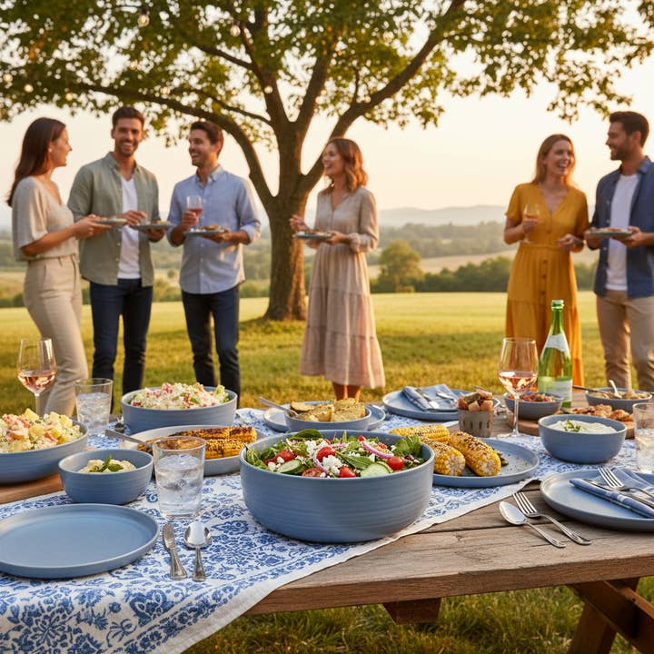 Kadra Kitchenware - Vente Bol de service - Vikko - Bordello, Bol de service, Bleu, 32 oz2