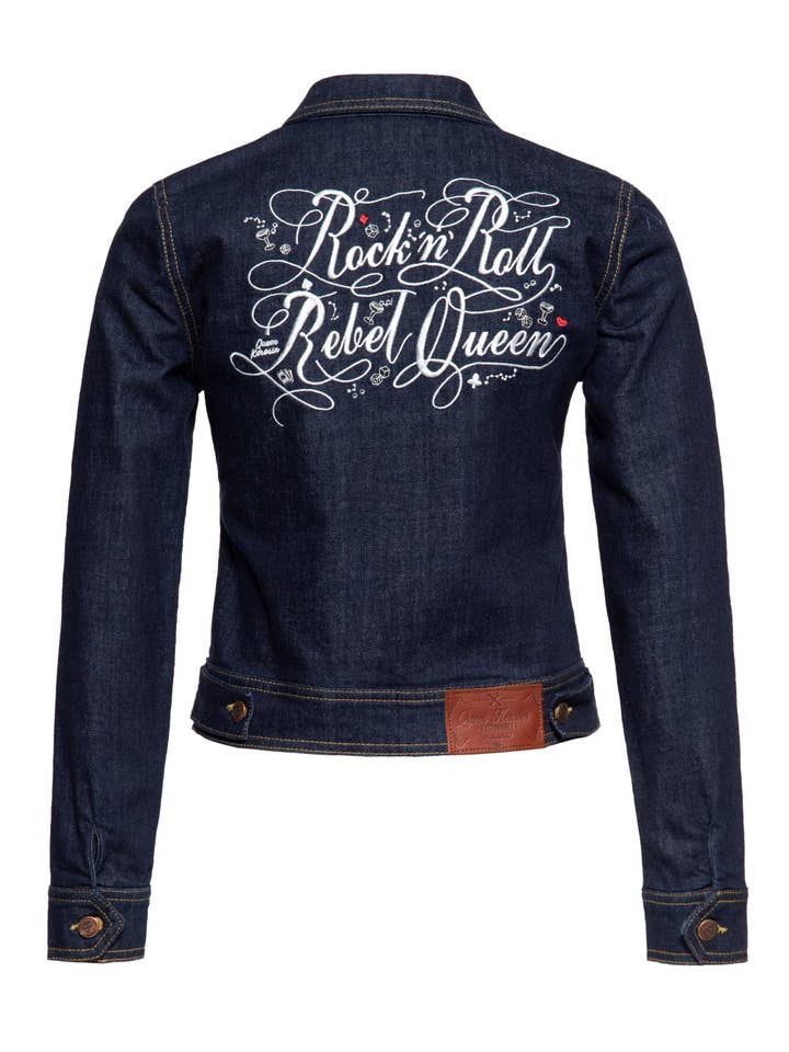 denim Rock 'n' Roll Rebel Queen Denim arbetskläder jacka för wholesale på Faire