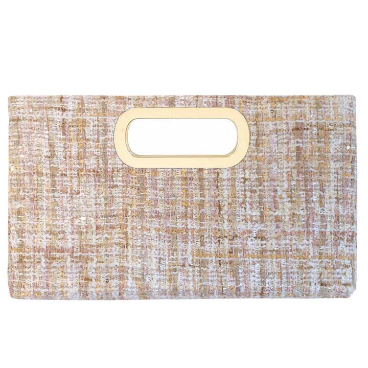 Bolso de mano de tela tejida con asa superior para venta al por mayor de JNBFASHION.COM