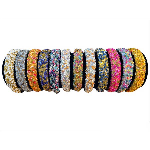 Queens Designs - Wholesale Fashion Headband - Women's - Confetti Headbands