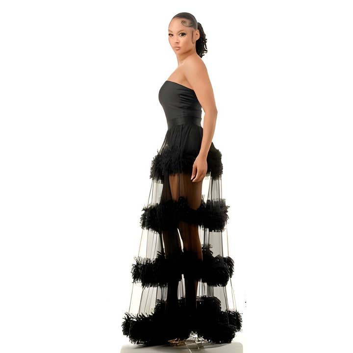 Black Pearl Clothing - Wholesale Dress - Women's - GLAMOUR IN THE AIR DRESS1