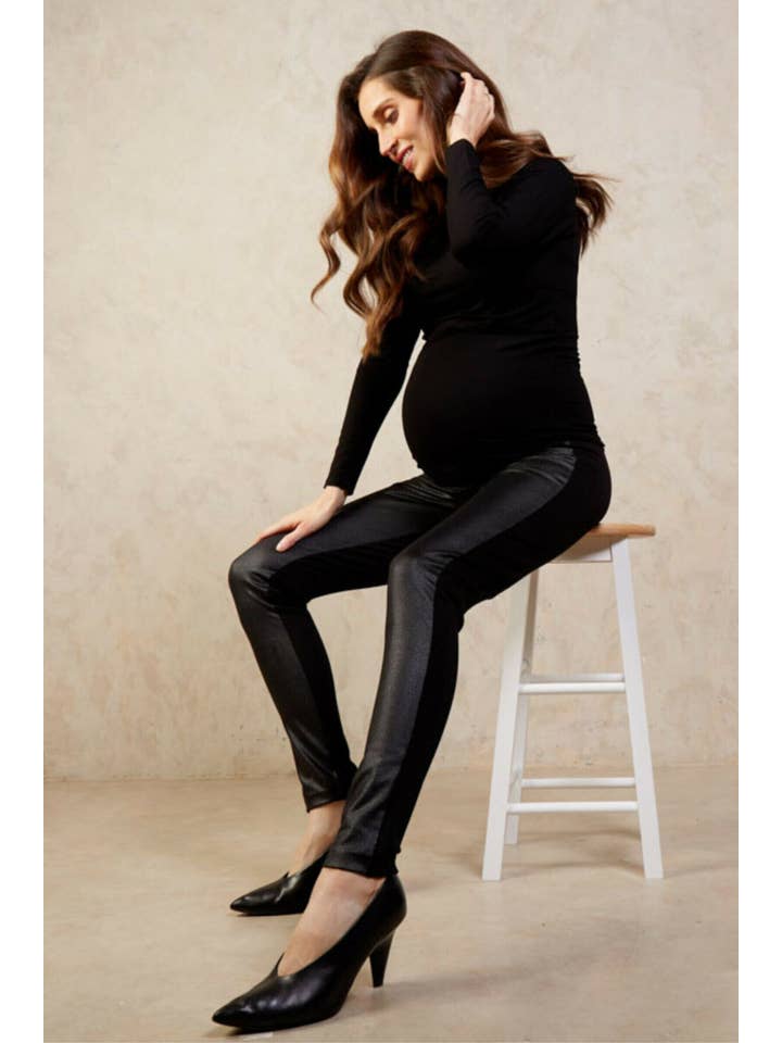 Tilbea London - Venta al por mayor Leggings a la moda - Premamá - Legging de maternidad de piel | Leggins de maternidad de piel sintética1