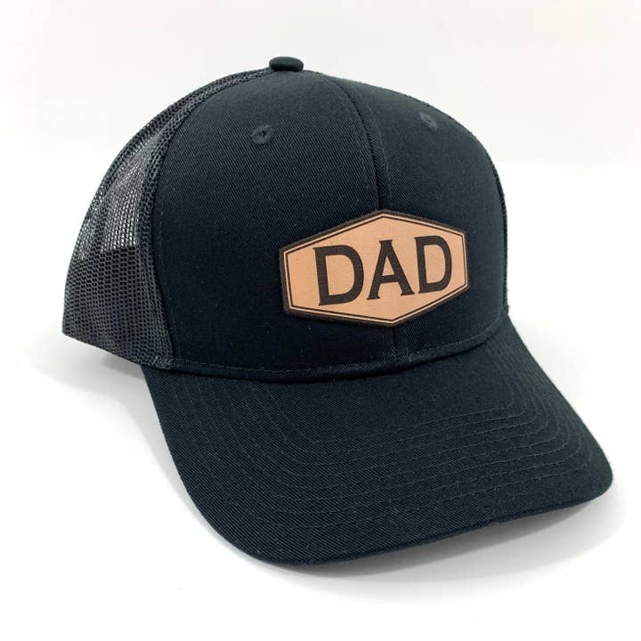 Ice Cream Life - Wholesale Trucker Hat - Men's - DAD LEATHER PATCH HAT - MENS FATHERS DAY GIFTS