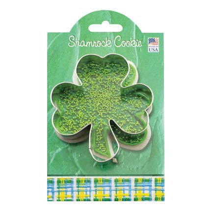 Shamrock Cookie Cutter for wholesale by Ann Clark