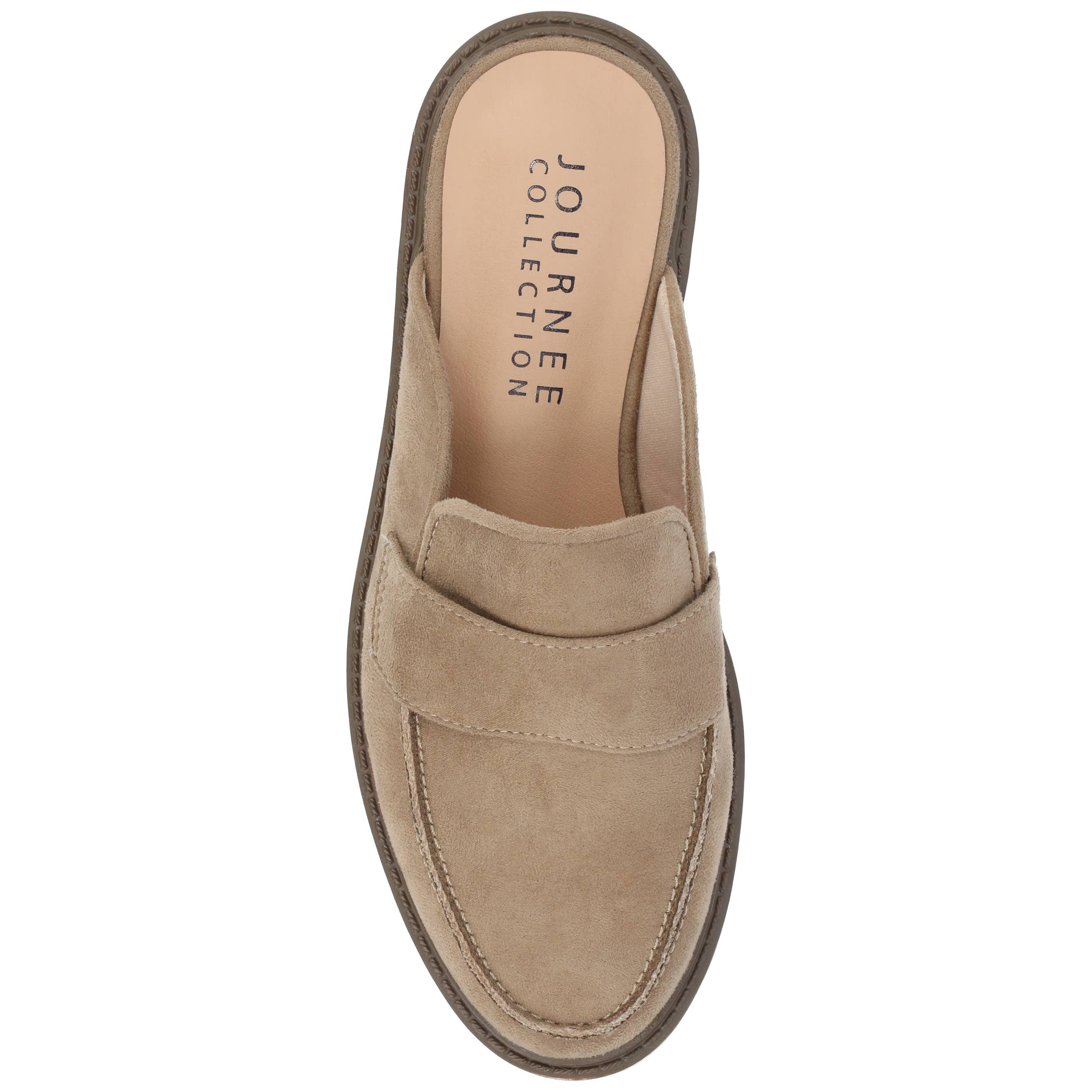 Journee - Wholesale Flats - Women's - Miycah Muled Loafer Flats In Faux Suede10